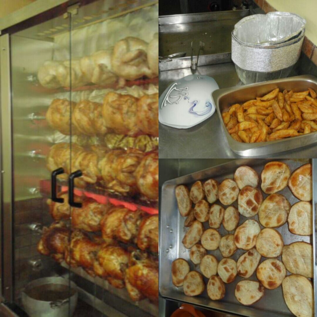 POLLOS ASADOS, COSTILLAS, CONEJO Y MANITAS ROSTIDAS