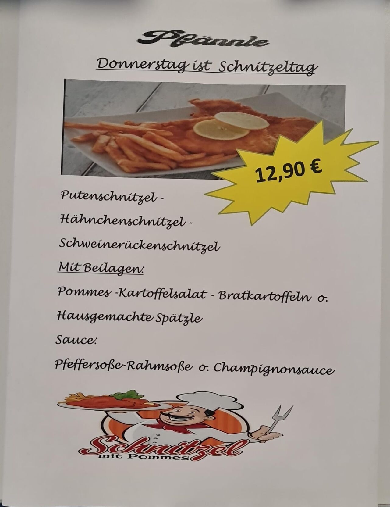 Donnerstag = Schnitzeltag