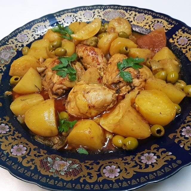 le tajine poulet olives et pommes de terre 