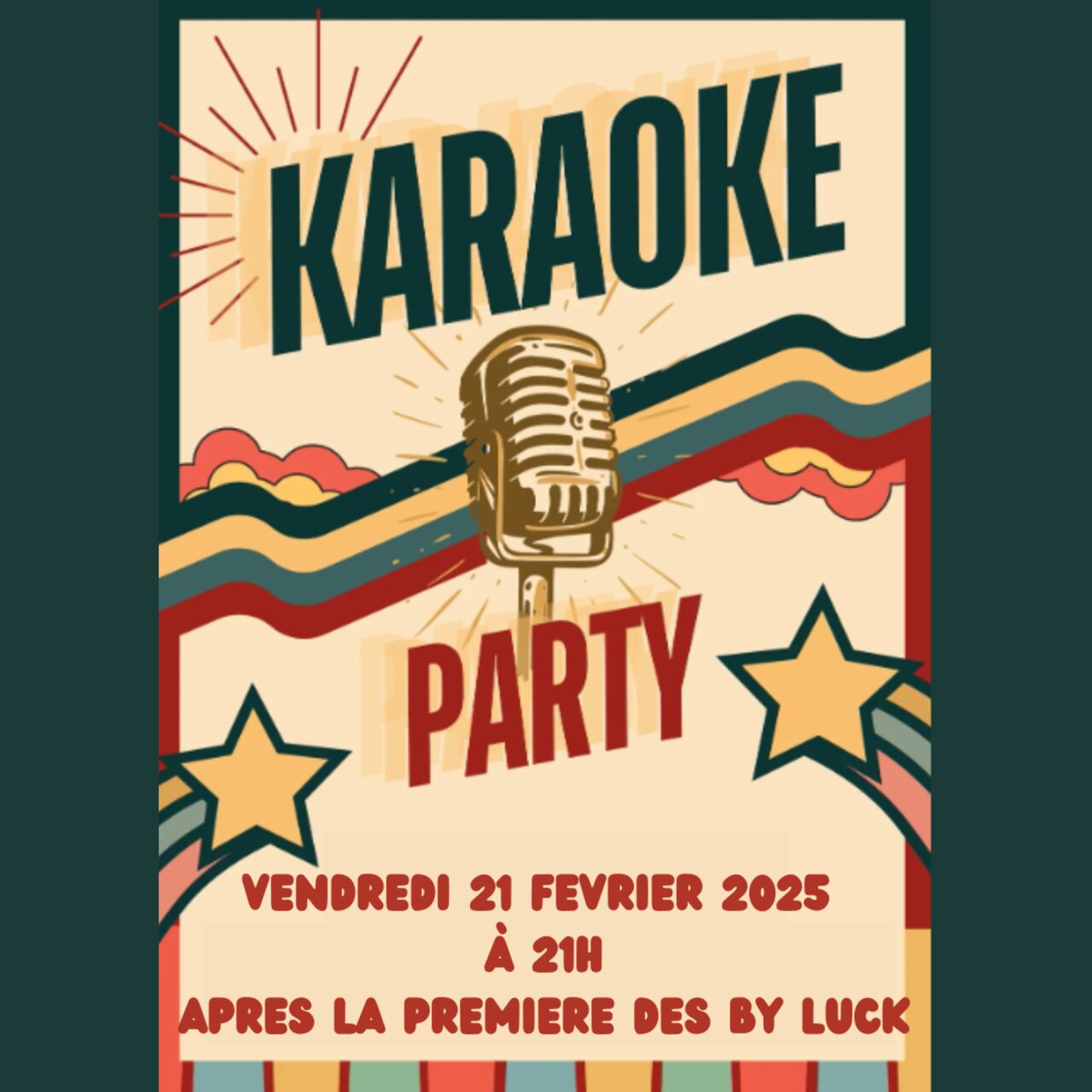 Karaoké le vendredi 21 février à 21h