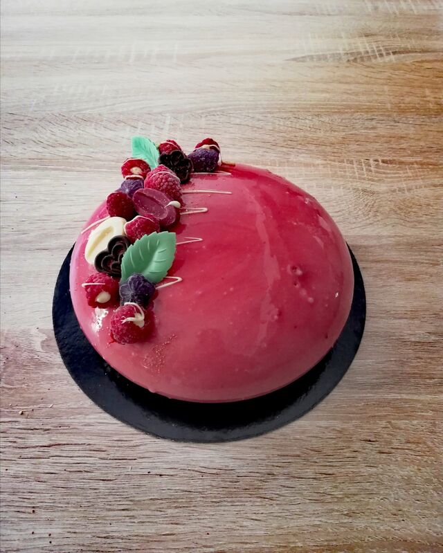 Entremet rubis framboise 
