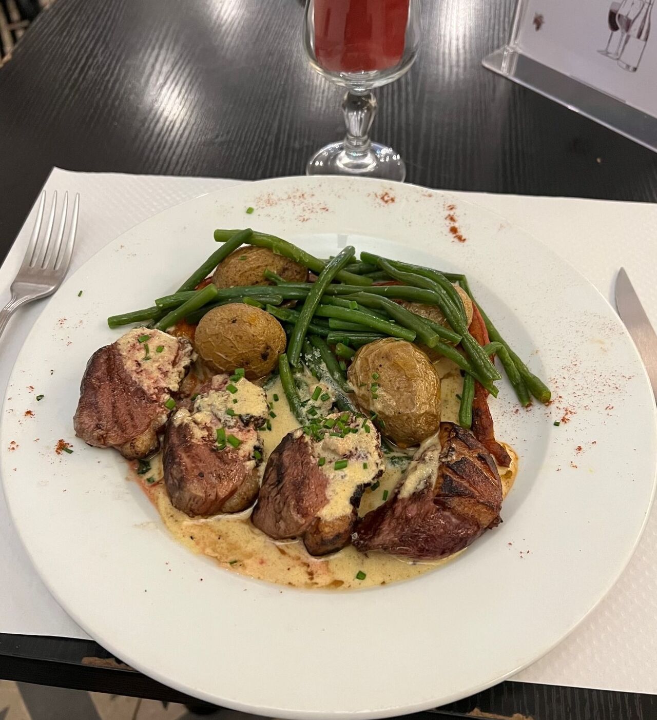 Magret de Canard avec sa sauce foie gras