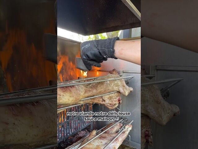 La cuisson des agneaux 🪵