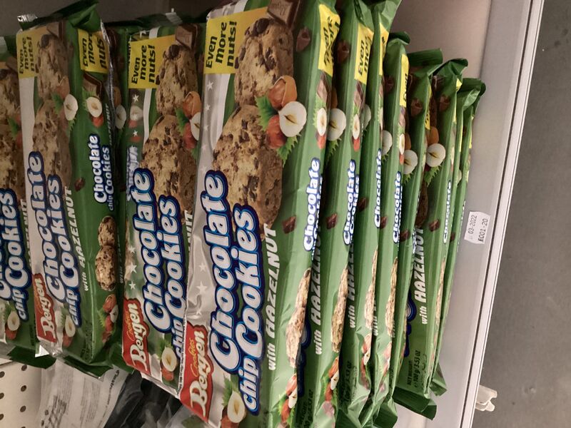 Cookies Bergen nuts&chocolat 1,20€