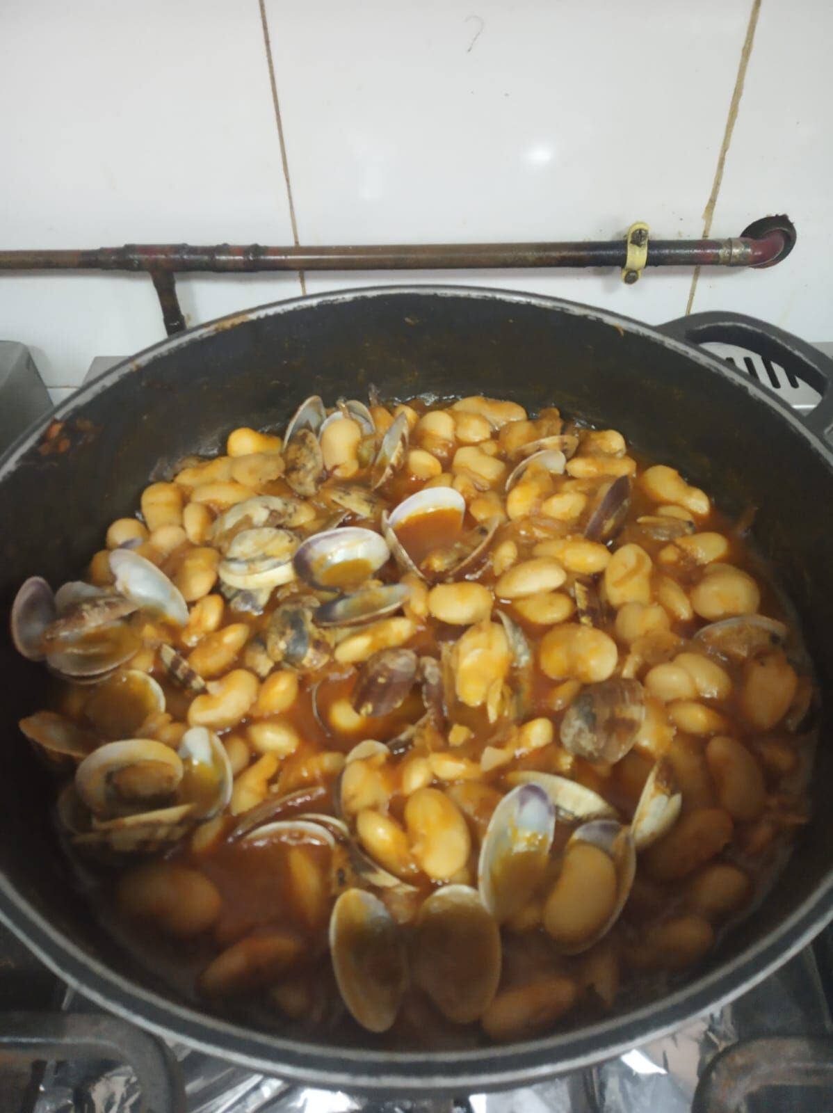 Cloïsses amb mongetes de la Granja