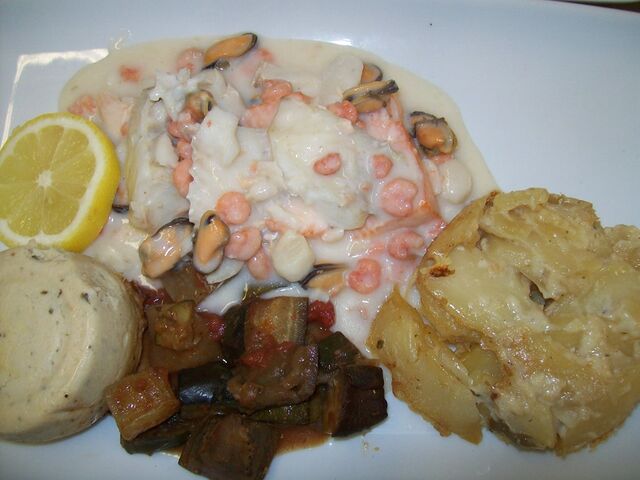 Gratin de fruit de mer