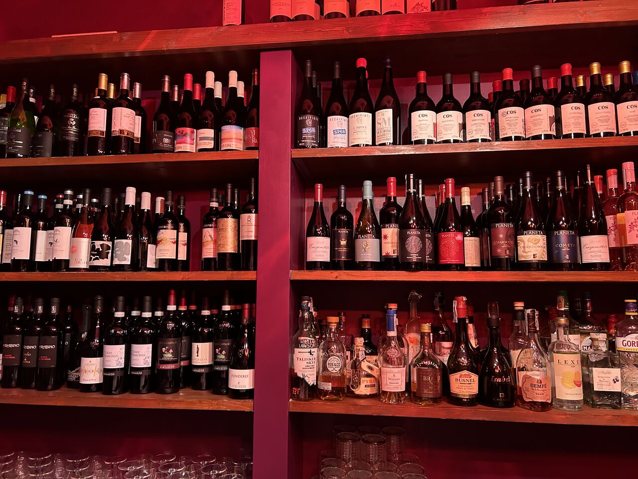 Alcuni vini del Bistrot