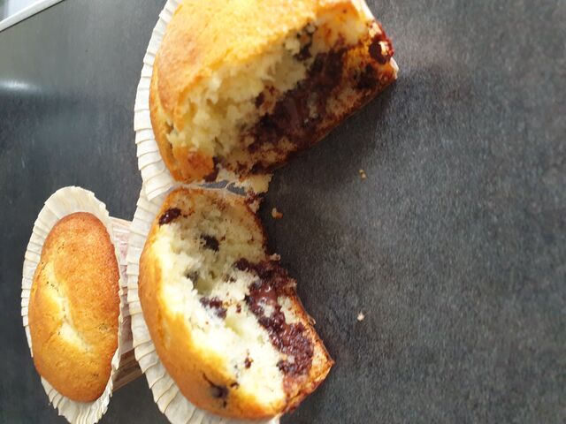 muffins coeur Nutella