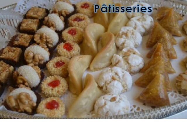 Pâtisseries marocaine 1,50 € (prix pièce)