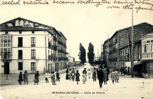 Postal Calle de Vitoria - Miranda de Ebro