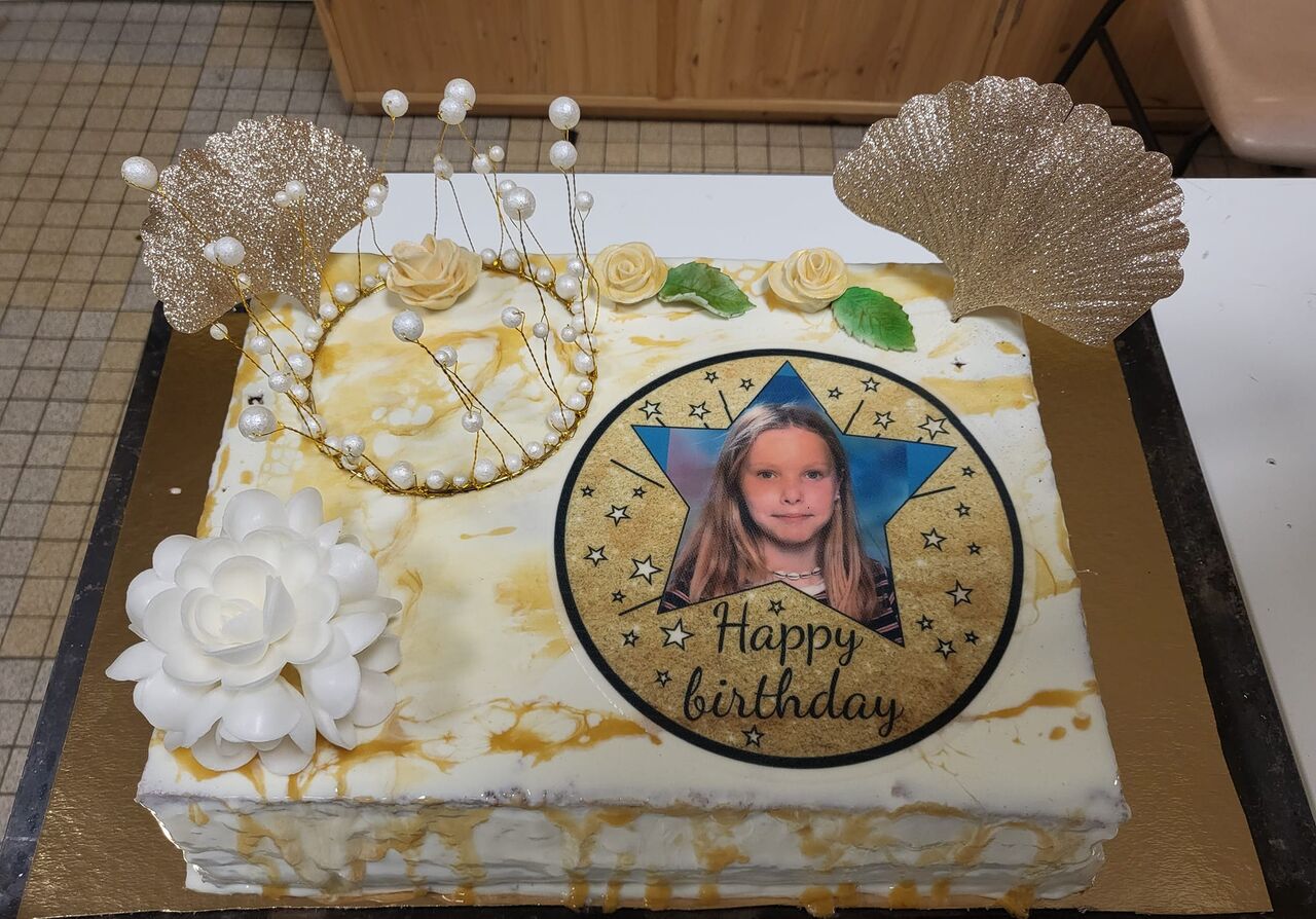 Gâteau avec photo personnalisable 