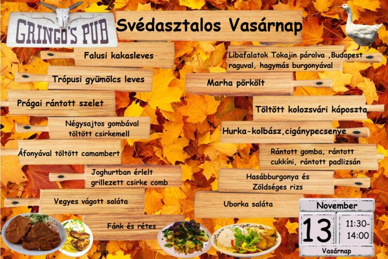 11.13 Svédasztalos Vasárnap