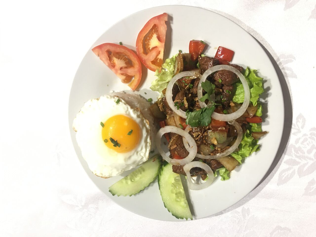 Riz au boeuf Luc Lac