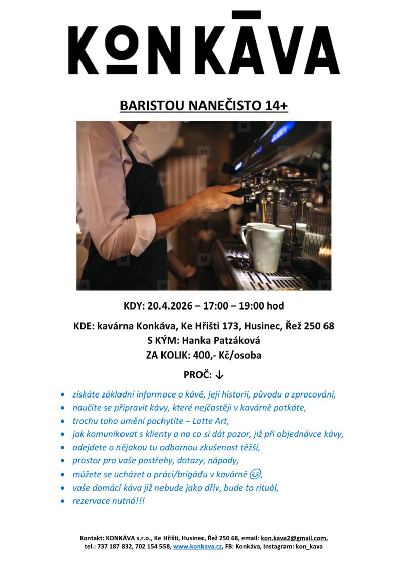 Barista nanečisto 14+