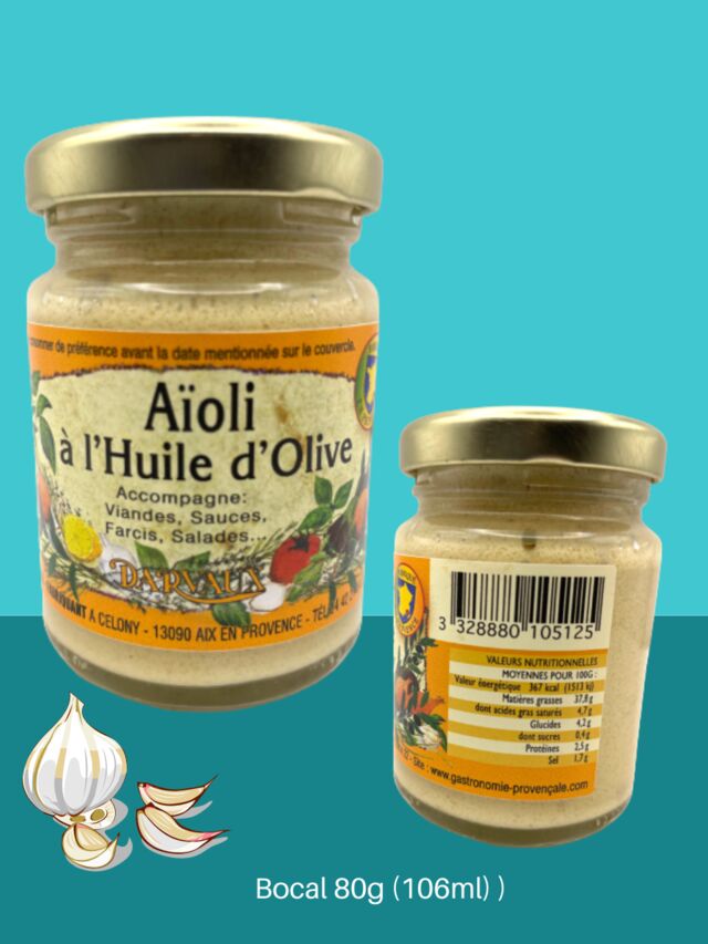 AÏOLI à l'Huile d'Olive - 80g (106ml)
