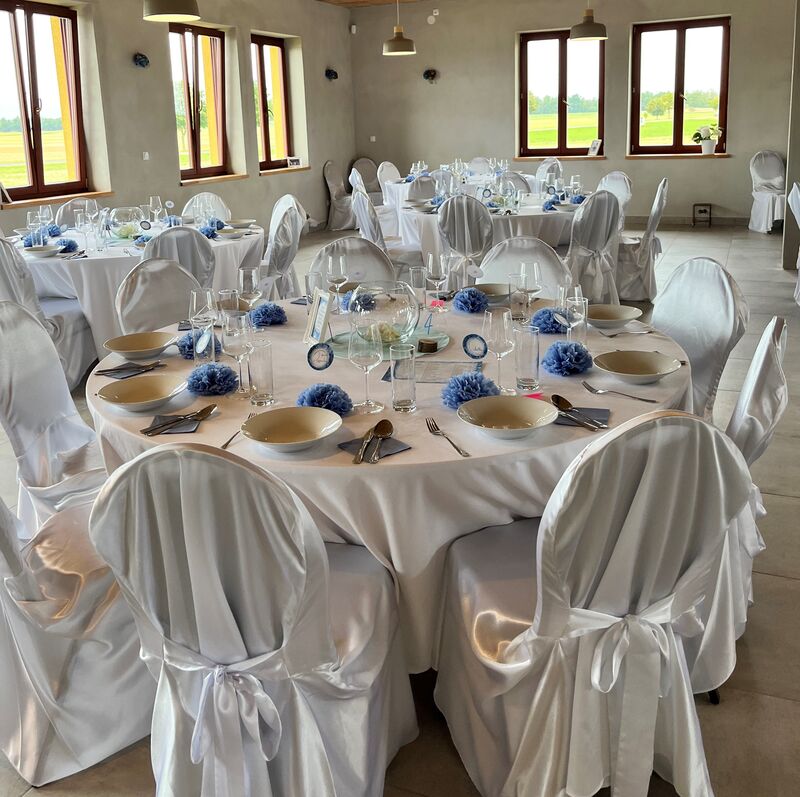 Catering a zapůjčení stolů,židlí,svatebních potahů na židle