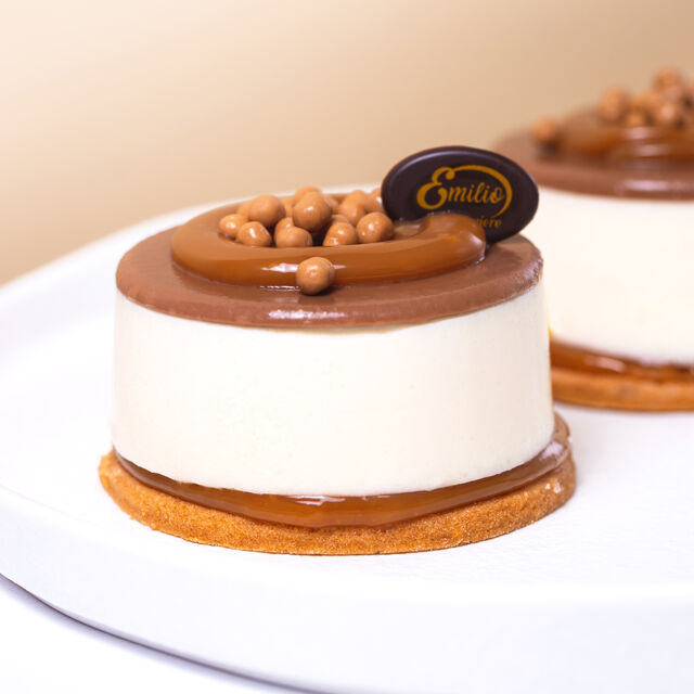 Monoporzione Cheesecake cioccolato e caramello