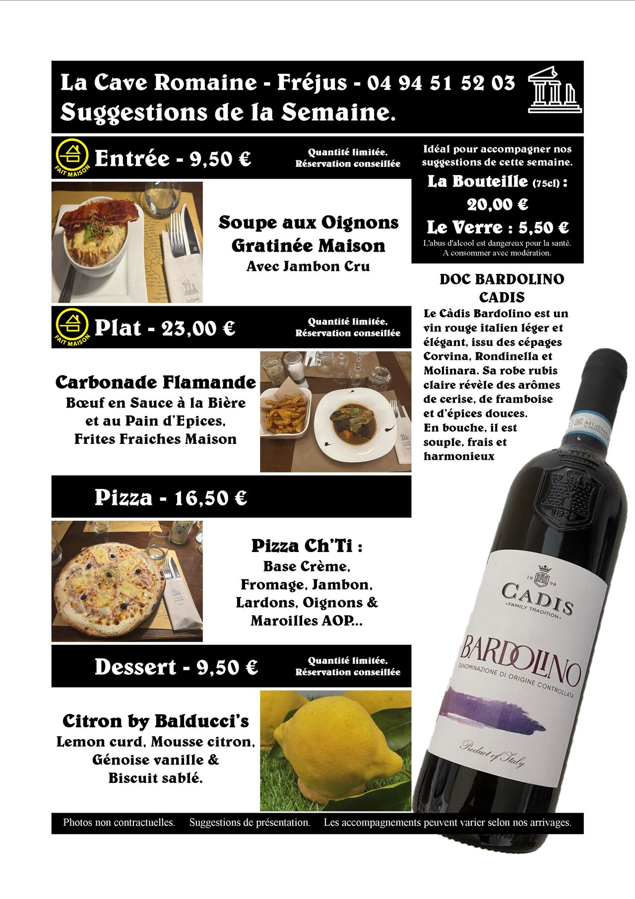 Semaine du 19 au 23 Novembre