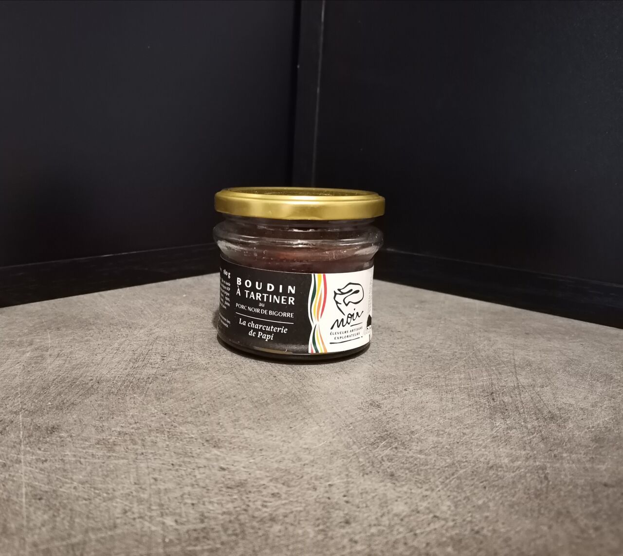 Boudin à tartiner au porc noir de Bigorre 180g=10€ 