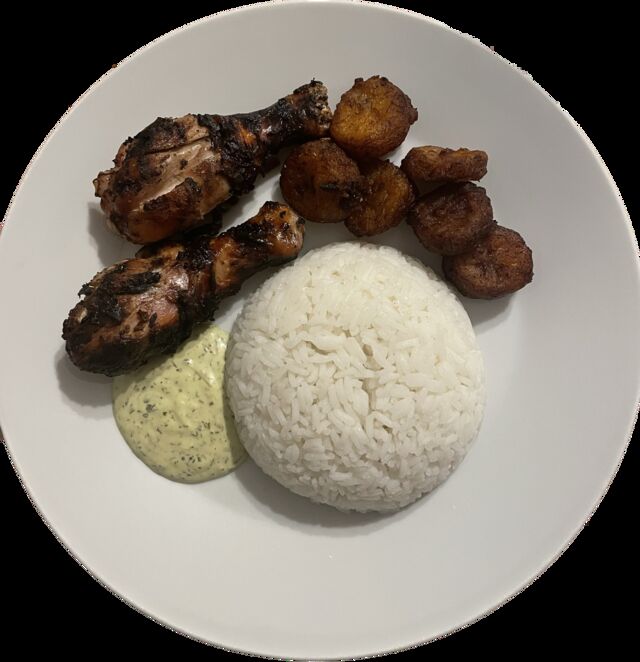 POULET BRAISEE, SAUCE VERTE 