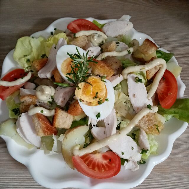 Salade façon caesar
