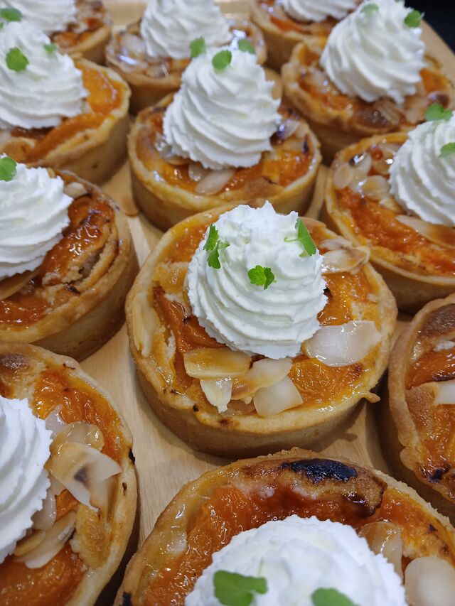 Tartelettes amande et abricot 