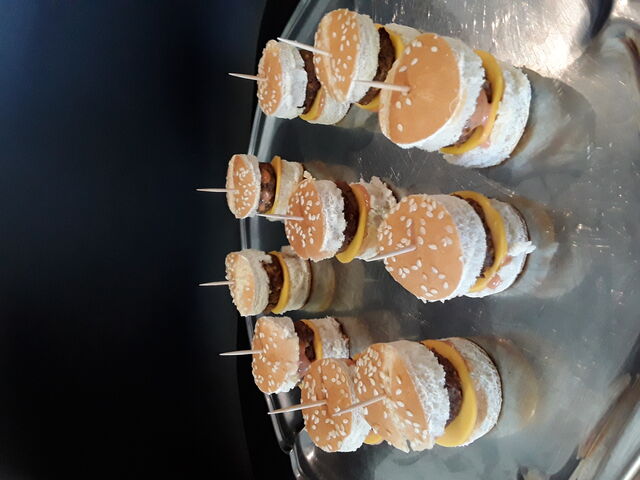 Mini burgers pour la fête des voisins