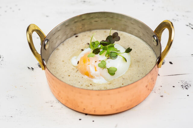 🍳 Huevo Cocott con crema de setas 🍄