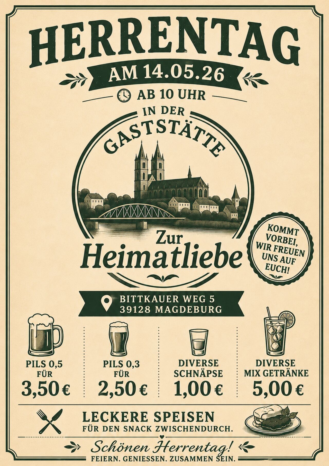 Herrentag ab 10Uhr