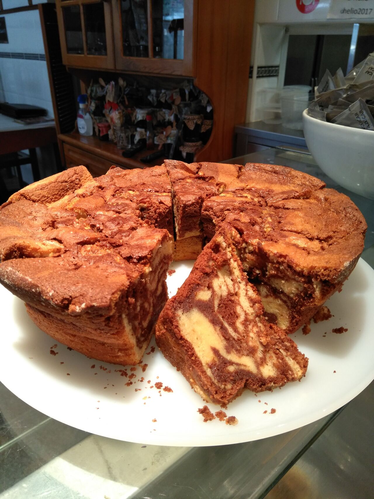 Bolo iogurte mármore