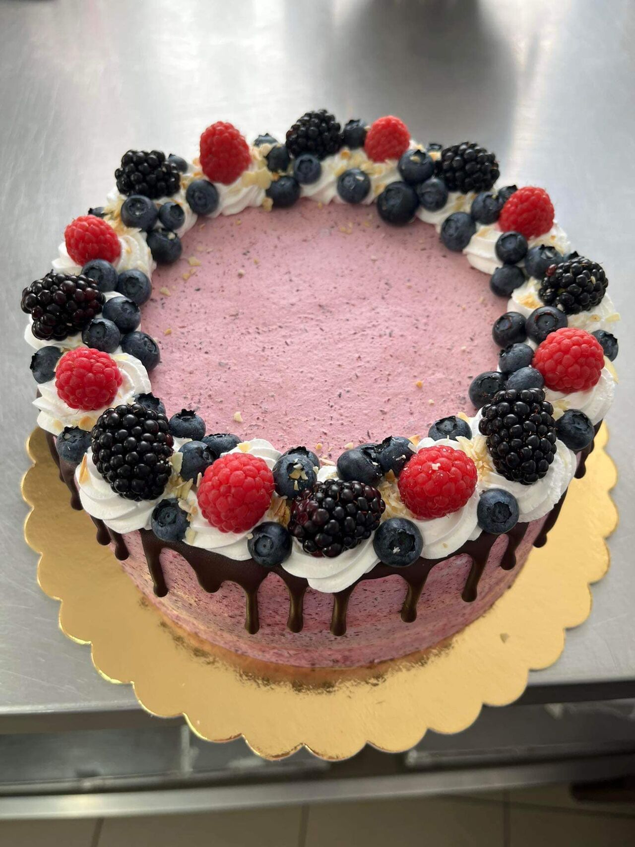 Vegyes gyümölcs torta