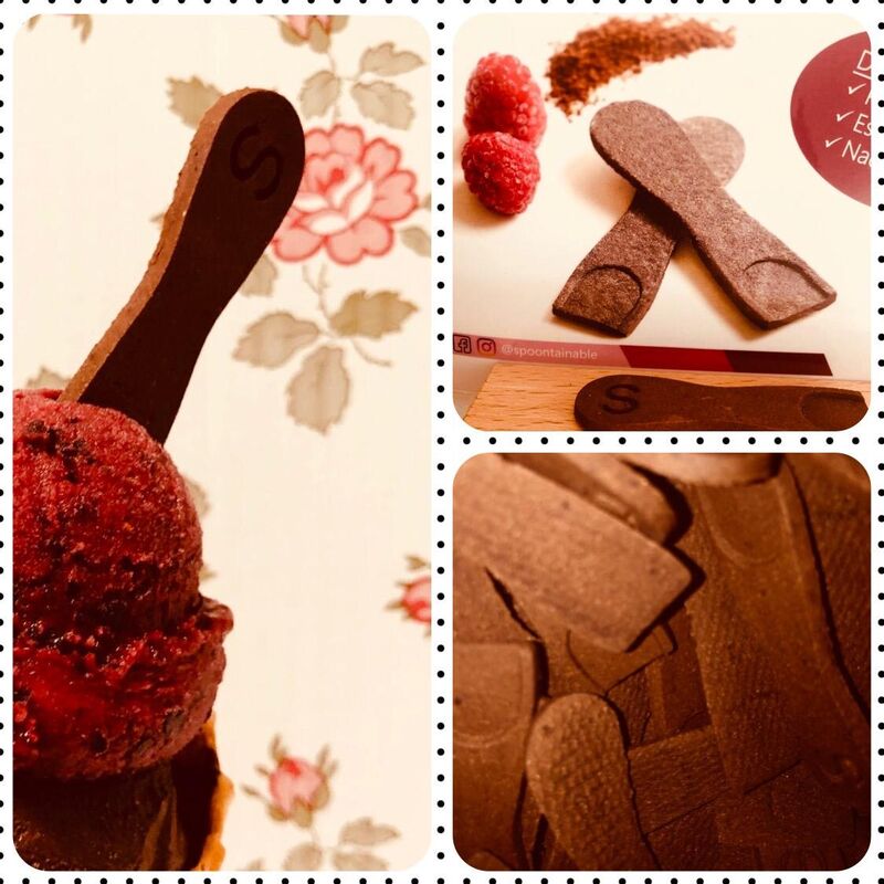 Spoonie ... essbare Löffel von Spoontainable bei uns in der Eisdiele erhältlich.