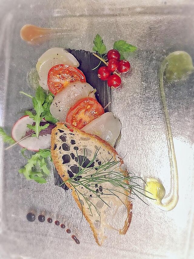 Jakobsmuscheln-Caprese