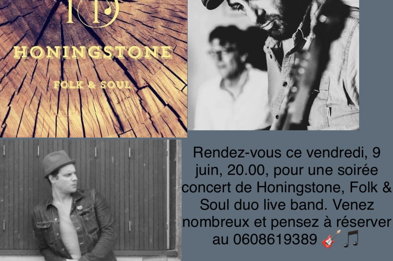 Concert Honingstone, Folk & Soul duo live band