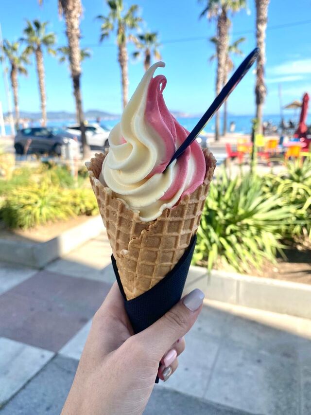 Glace Italienne Vanille-Fraise