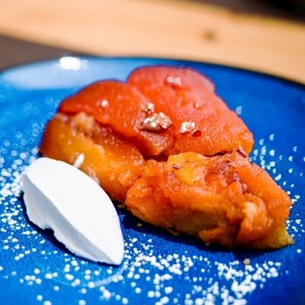 Tarte tatin à la praline 