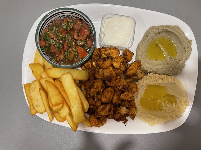 Assiette chich tawouk