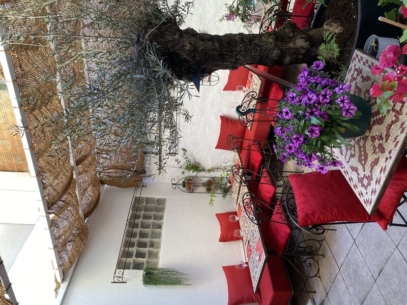 Terrasse à l’intérieur. 