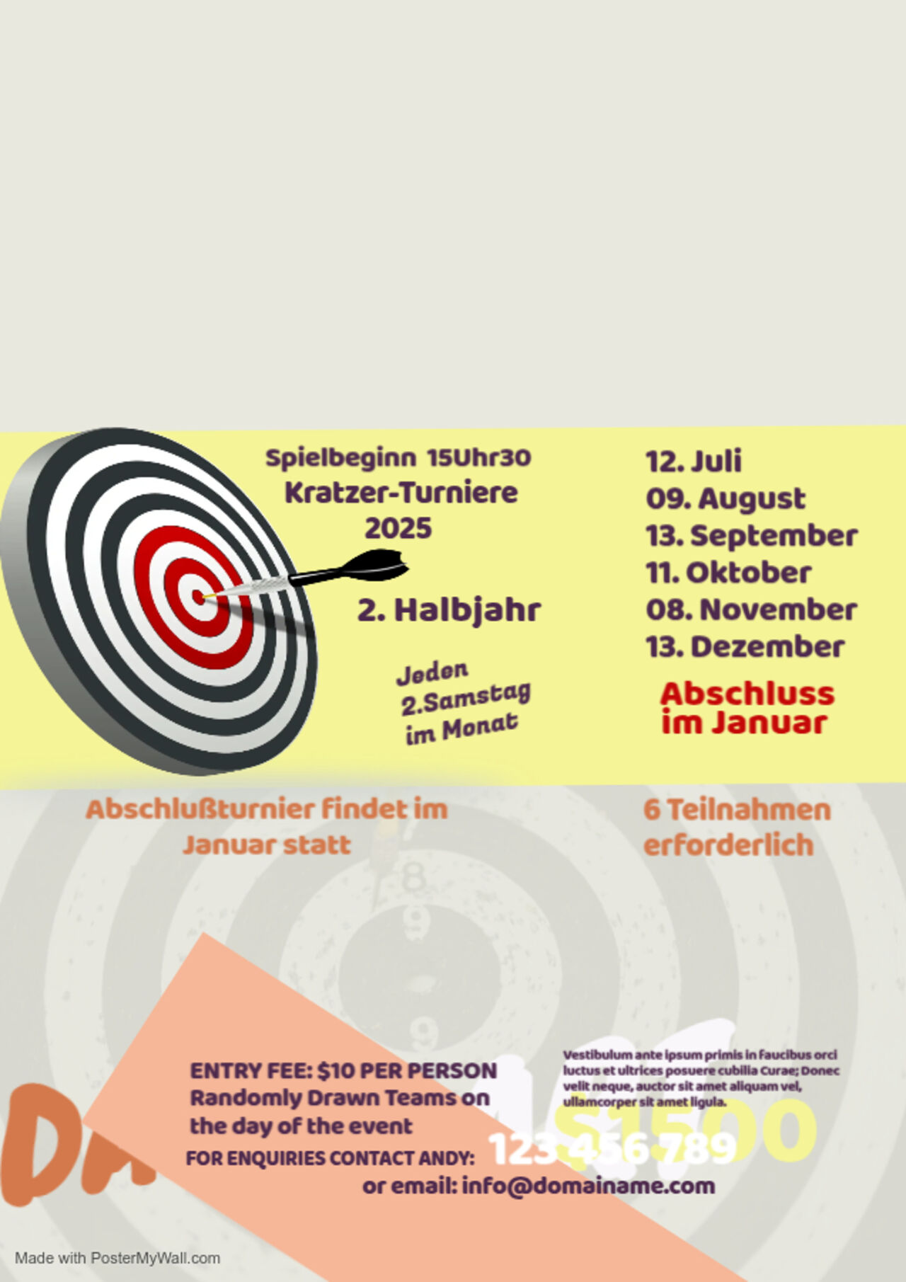 Kratzerturnier 2025 2.Halbjahr