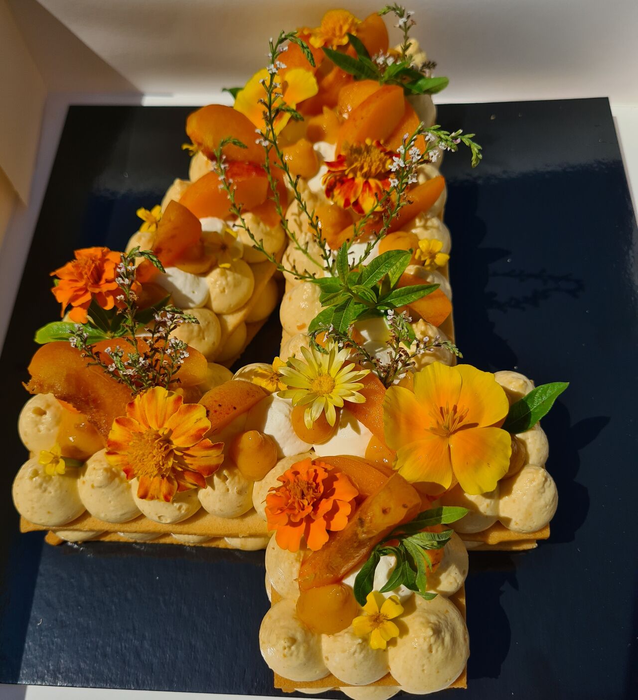 Number cake à l'abricot