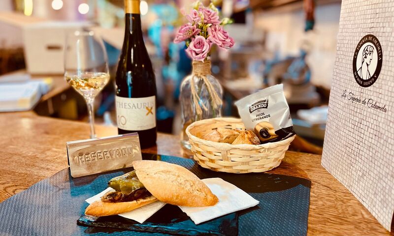 Montdito “Barrié” - Solomillo ibérico horneado, papada ibérica y padrón