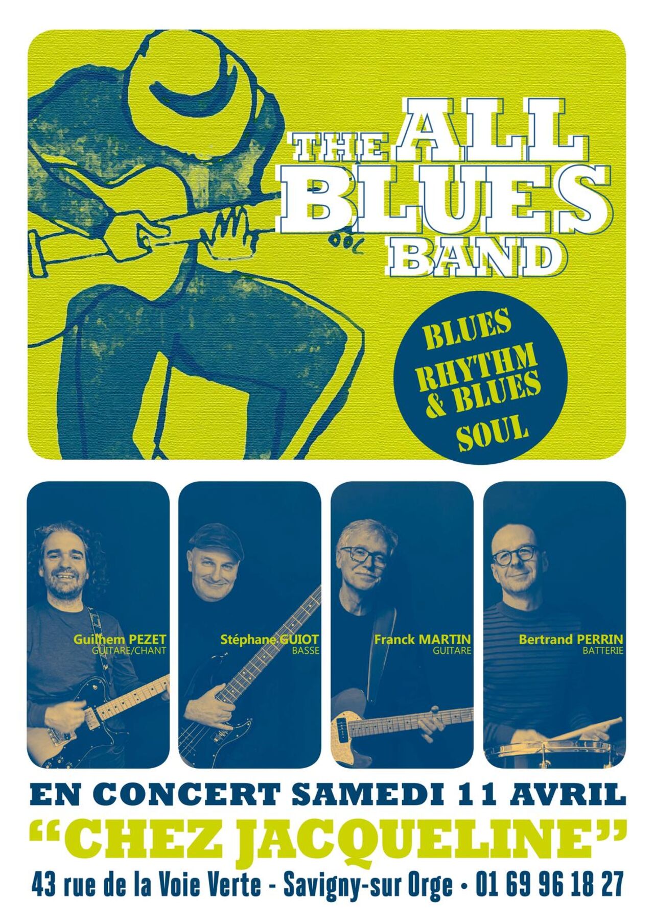 Concert Samedi 11 Avril 2026 Chez Jacqueline