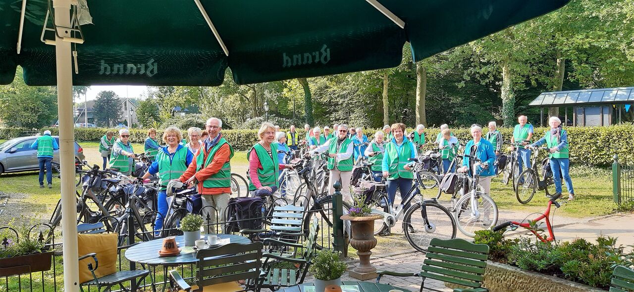 Groeps fietstocht