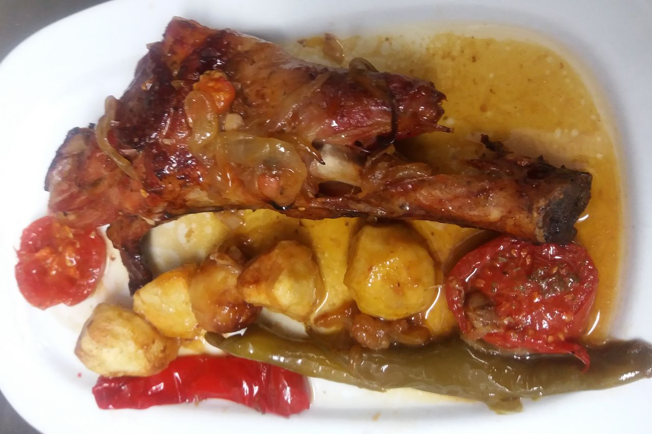 Cordero al horno