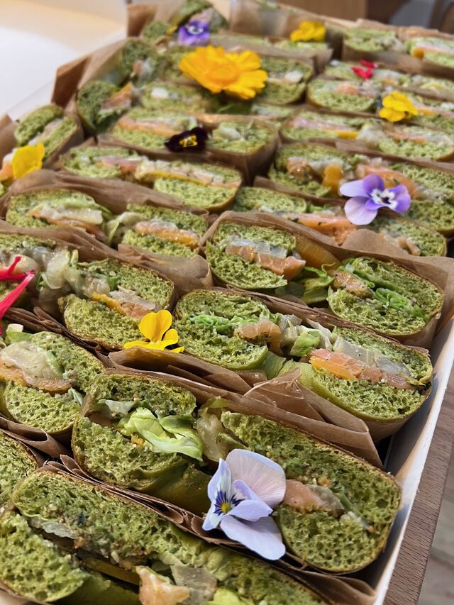 Bagel gravelax de saumon 