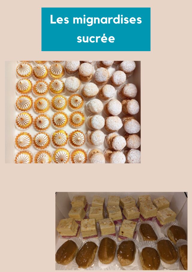 Nos mignardises sucrées