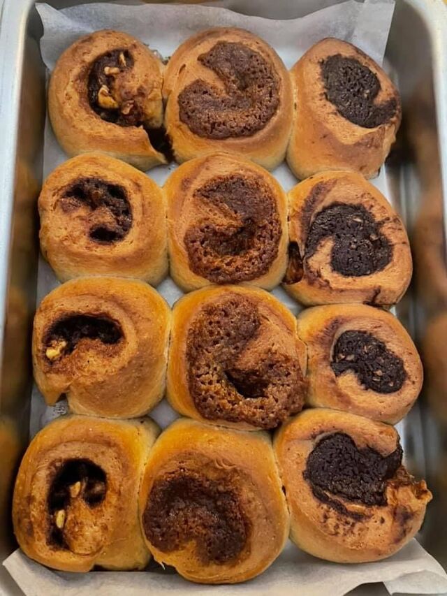 Rolos de Canela, Coco ou Chocolate