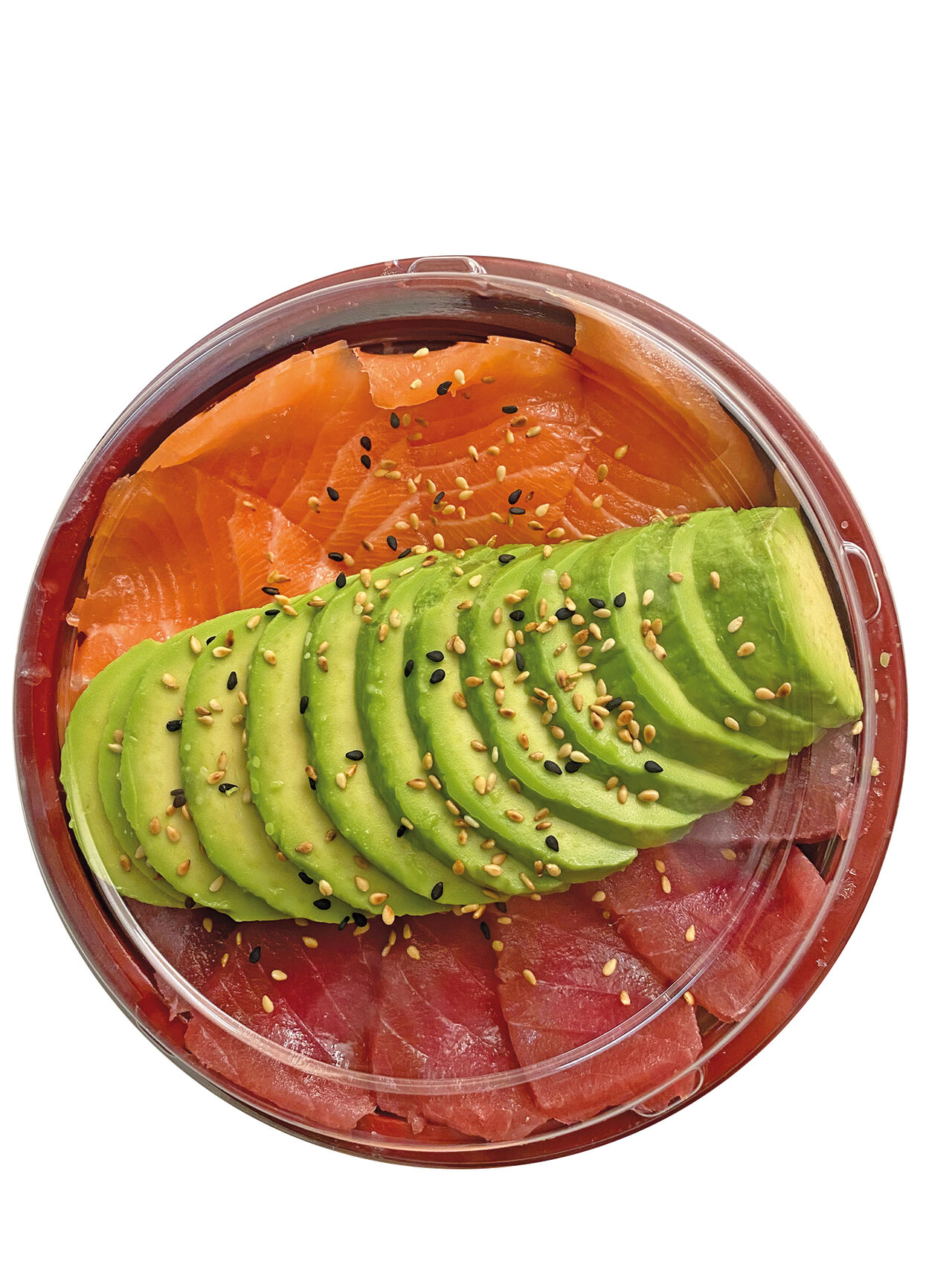 Chirashi saumon thon avocat 