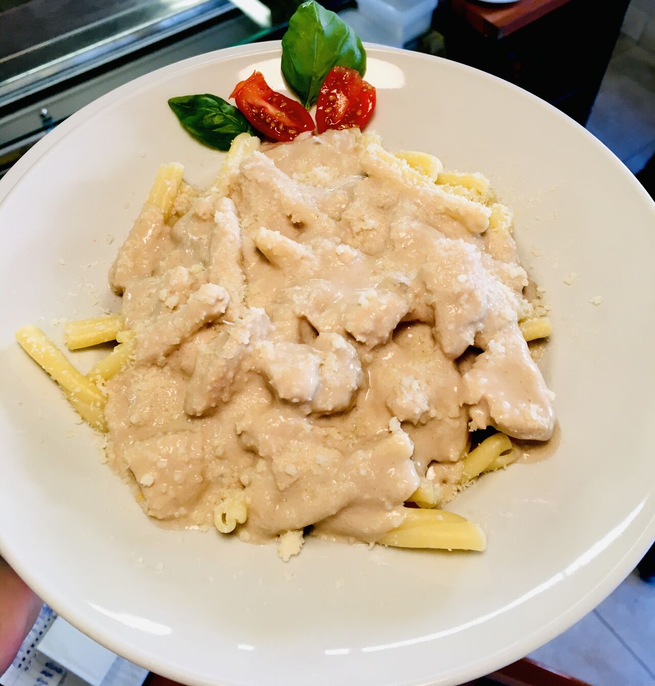 plats de pâtes variés