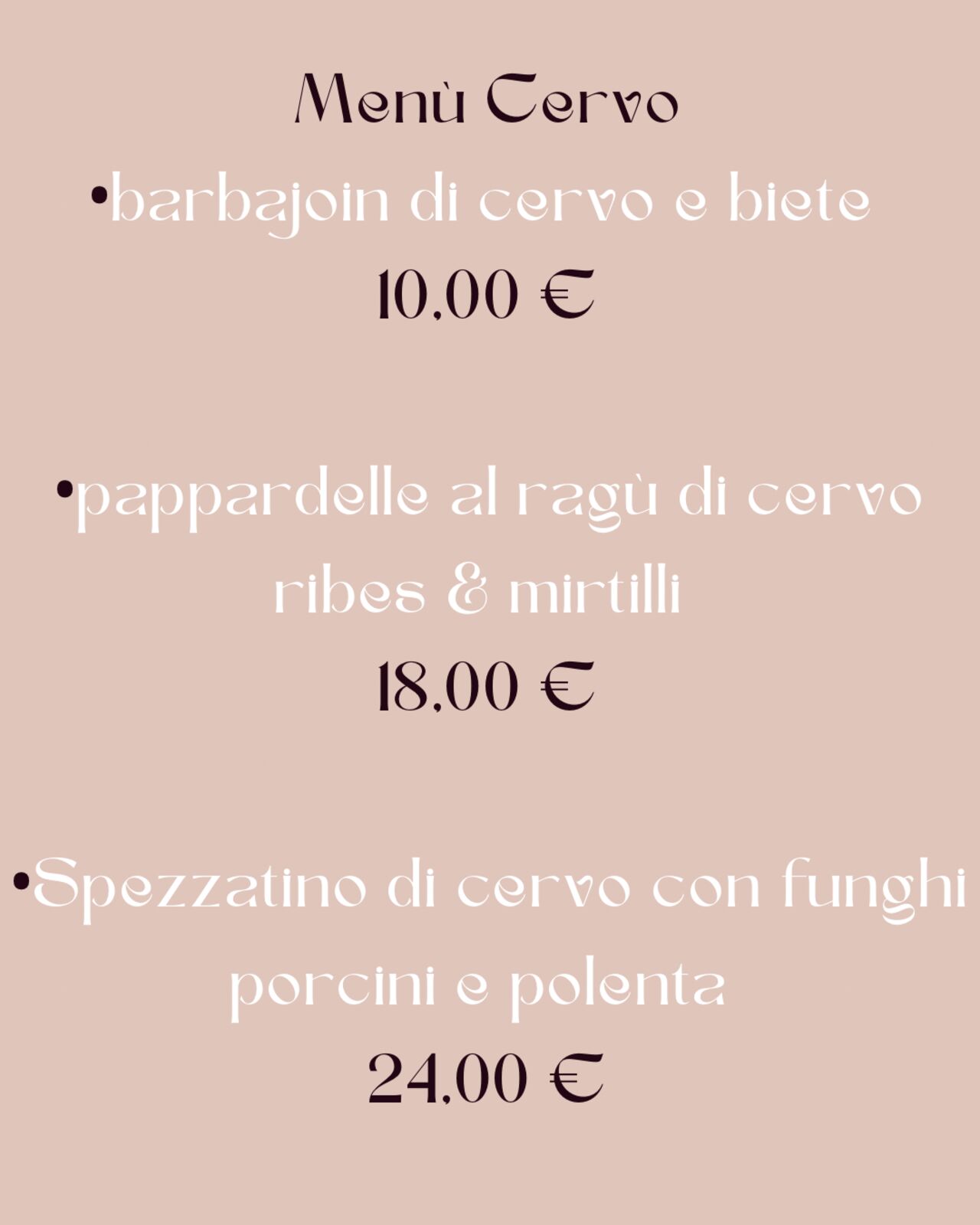 I Lunedì della selvaggina !